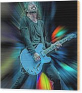 Dave Grohl Live On Stage Wood Print