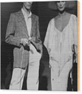 David Bowie And Cher: Fashion Icons Of The Age Wood Print