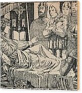 Death Of King Richard I, 1902. Artist Wood Print