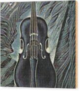 Deep Cello Wood Print