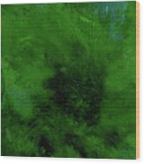 Deep Green Wood Print