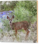 Deer Wood Print