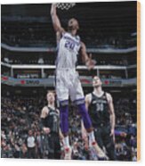 Detroit Pistons V Sacramento Kings Wood Print