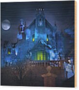 Disney World's Haunted Mansion Wood Print