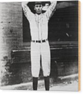 Dizzy Dean In A Baseball Uniform Wood Print