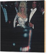 Dolly Parton And  Sylvester Stallone Wood Print