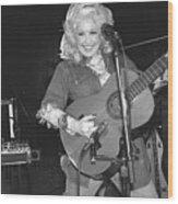 Dolly Parton Rehearsing For Performance Wood Print