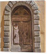 Door Thirty Two Of Tuscany Wood Print