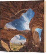 Double Arch. Wood Print