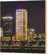 Downtown Tampa Skyline Wood Print
