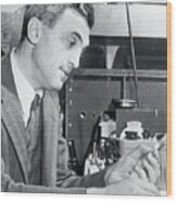 Dr. Felix Bloch In A Laboratory Wood Print