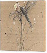 Dragonfly Bulb Wood Print