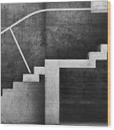 Dramatic Stairs Wood Print