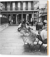 Dreaming In Jackson Square New Orleans Wood Print