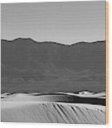 Dunes And Mountains #4151 - White Sands National Monument, New Mexico Wood Print