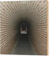 Dungeon Tunnel In Fort Clinch Amelia Wood Print