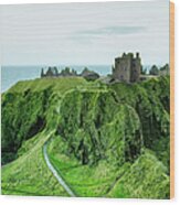 Dunnottar Castle, Close To Aberdeen Wood Print