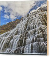 Dynjandi Waterfall, Iceland Wood Print