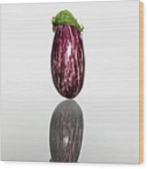 Eggplant Wood Print