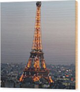 Eiffel Tower 19 Wood Print