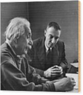Einstein & Oppenheimer Wood Print