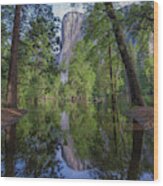 El Capitan From Merced River, Yosemite National Park, California Wood Print