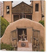 El Santuario De Chimayo Portrait Wood Print