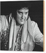 Elvis Presley Performing Wood Print