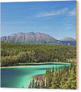 Emerald Lake,yukon Canada Wood Print