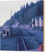 Vintage Railroad, Emigrant Gap Roadmaster's Office, Late 1960's Wood Print