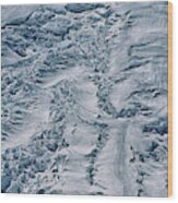 Emmons Glacier On Mount Rainier Wood Print