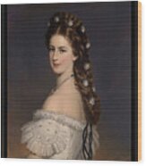 Empress Elisabeth Of Austria By Franz Xaver Winterhalter Wood Print