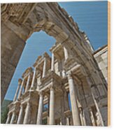 Ephesus Library Of Celcus Wood Print