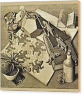 Escher 119 Wood Print