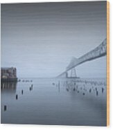 Evening Mood - Astoria-megler Bridge Wood Print