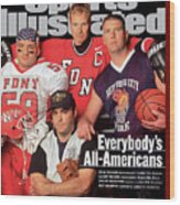 Everybodys All-americans Athletes Of The New York City Fire Sports Illustrated Cover Wood Print