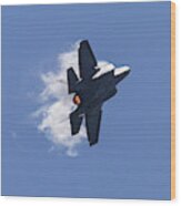F-35 Burner Climb Wood Print