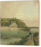 Fairmount Waterworks About 1838 Wood Print