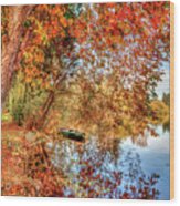 Fall At Echo Lake Wood Print