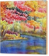 Fall Delight Wood Print