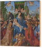 Feast Of The Rose Garlands, 1506 Wood Print