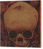 Fetus Skeleton #2 Wood Print
