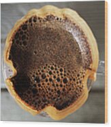 Filtering Coffee Wood Print