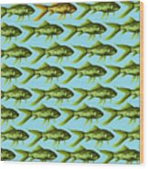 Fish Pattern Wood Print