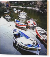 Fishing Boats - Staithes Beck, Yorkshire Wood Print