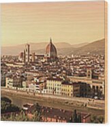 Florence Panorama Wood Print