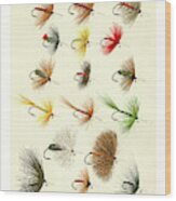 Fly Fishing Lures 1 Wood Print
