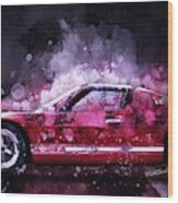 Ford Gt 40 Night Moves Wood Print