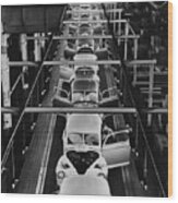 Ford Motor Copany Assembly Line Wood Print