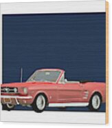 Ford Mustang 1964 Convertible Wood Print